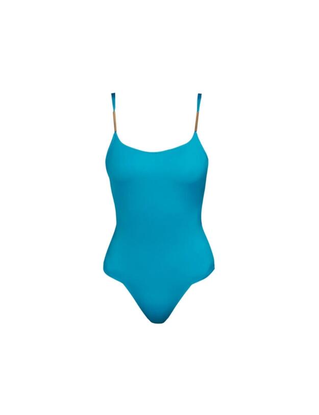 Andres Sarda De Gouges Padded Swimsuit Caribbean Sea