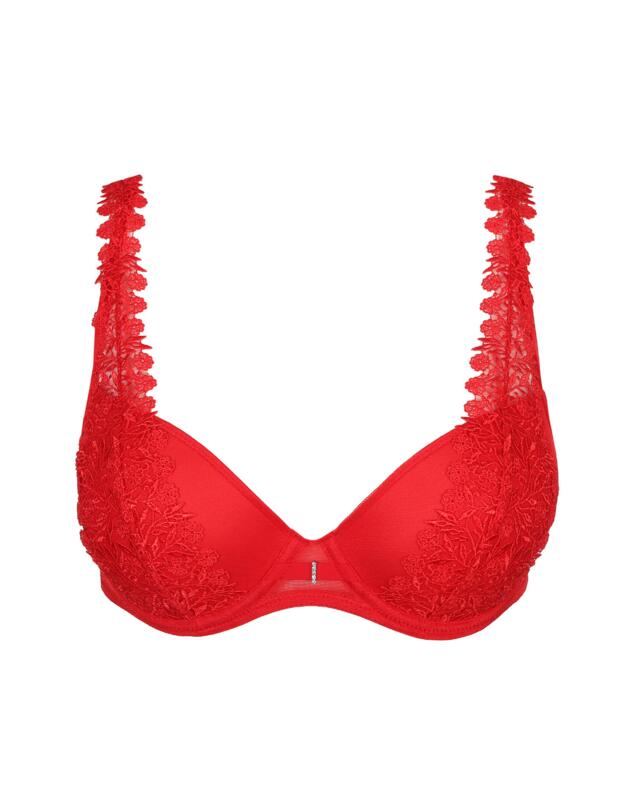 Marie Jo Danae Padded Plunge Bra Red