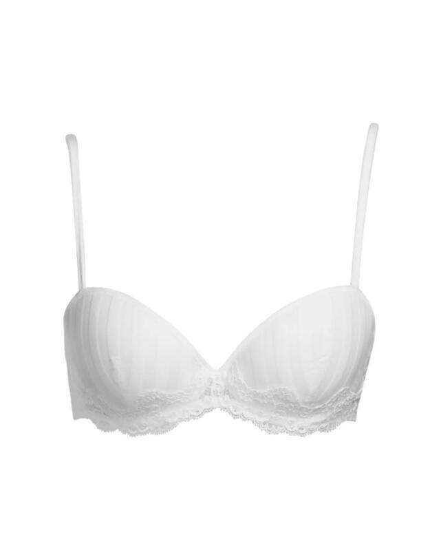 Andres Sarda Johnson Padded Plunge Bra White 