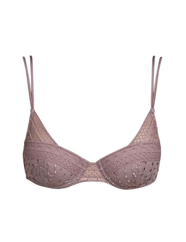 Andres Sarda Vaughan Padded Balcony Bra Caribe Taupe 