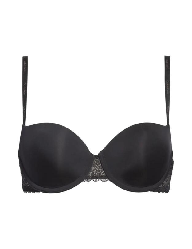 Calvin Klein CK Flirty Balcony Bra in Black