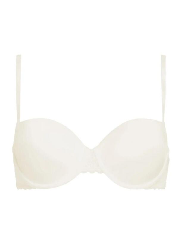 Calvin Klein CK Flirty Balcony Bra in Ivory
