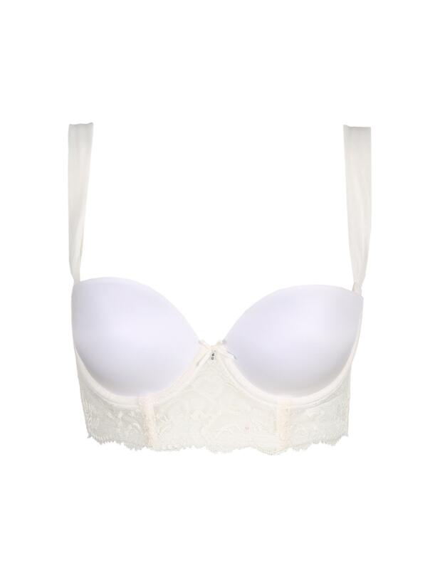 Marie Jo Mai Padded Strapless Longline Bra Natural