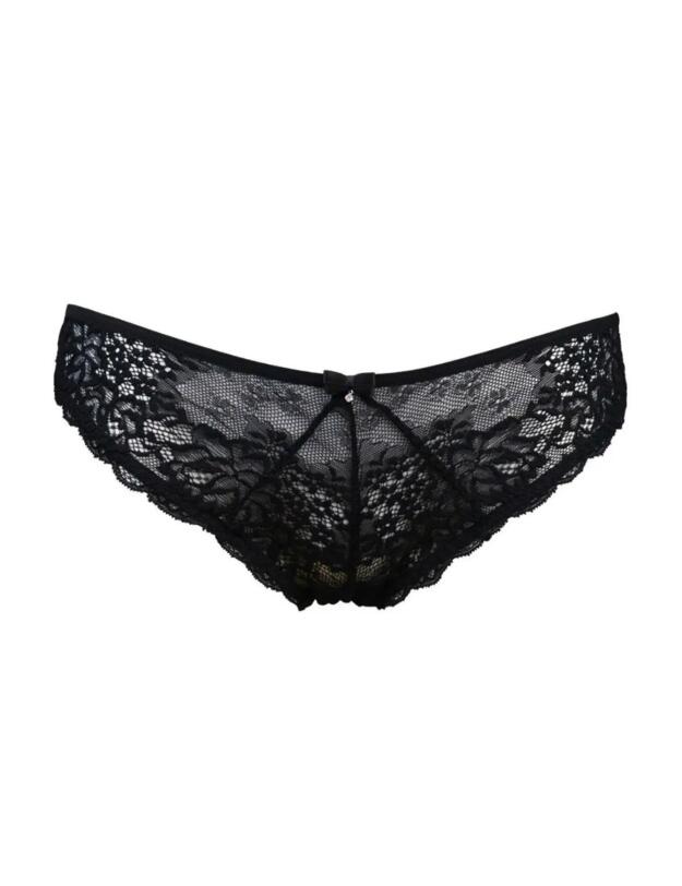 Pour Moi Suspense Open Back Brief Black