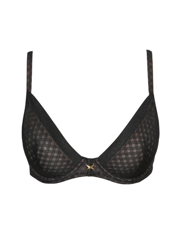 Marie Jo Channing Plunge Underwired Bra Black 
