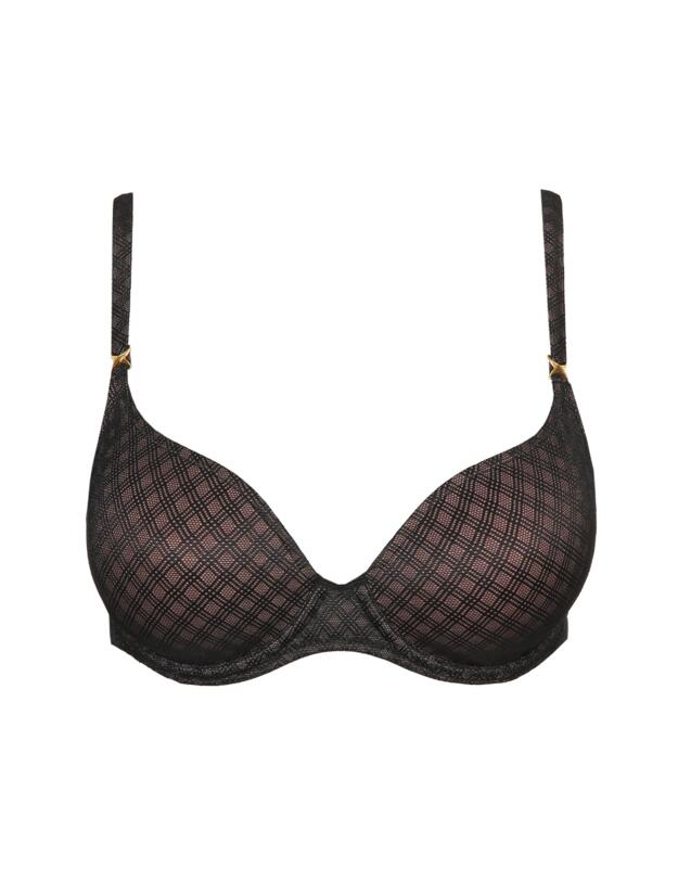 Marie Jo Channing Heart Shaped Padded Bra Black 