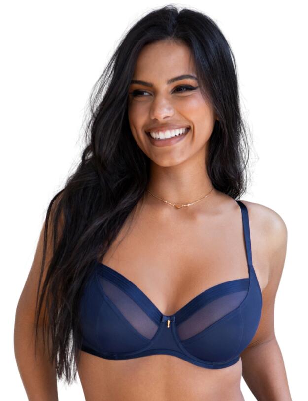 Pour Moi Viva Luxe Underwired Bra Navy 