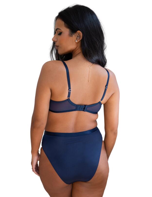 Pour Moi Viva Luxe Underwired Bra Navy 