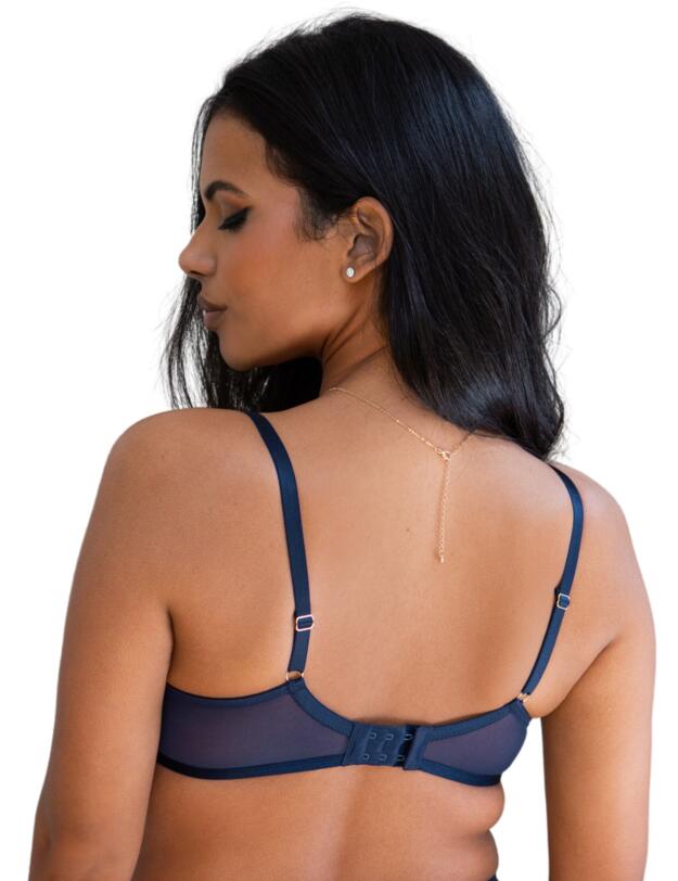Pour Moi Viva Luxe Underwired Bra Navy 