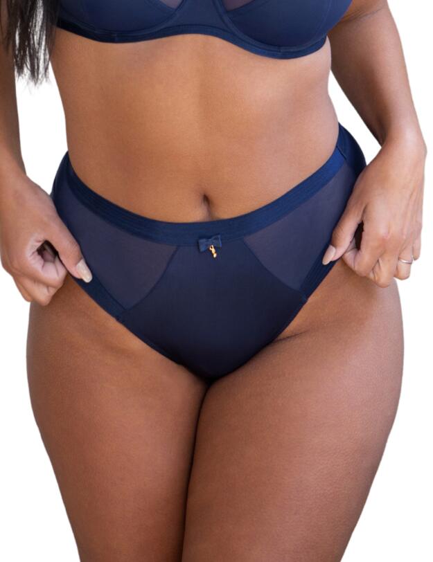 Pour Moi Viva Luxe High leg Brief Navy 