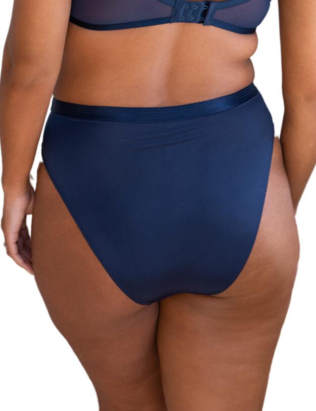 Pour Moi Viva Luxe High leg Brief Navy 