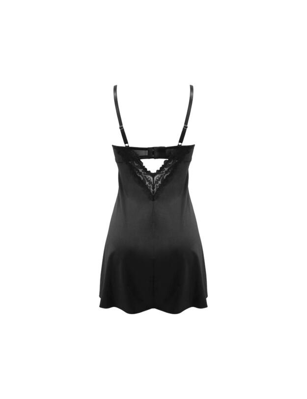 Pour Moi Lavish Babydoll Chemise Black