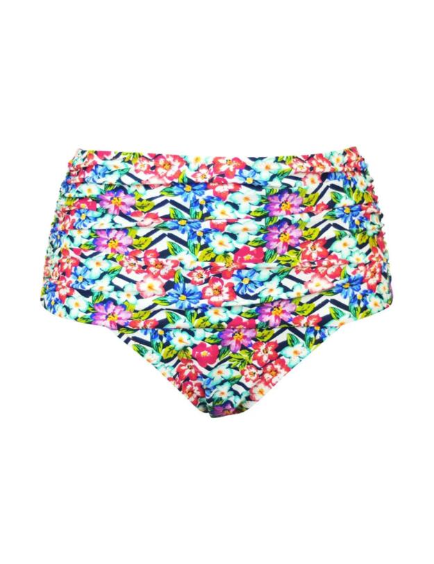 Pour Moi Wonderland Rouched Control Bikini Brief Multi