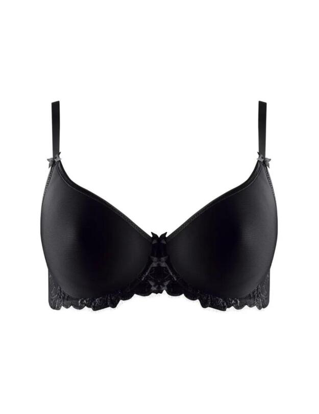 Aubade Au Bal De Flore Spacer T-Shirt Bra in Black