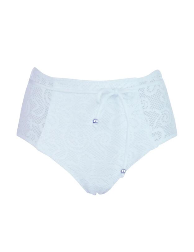 Pour Moi Puerto Rico High Waist Bikini Brief White