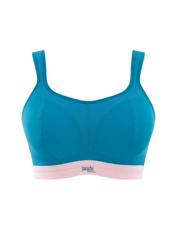  Panache Sports Non-Wired Sports Bra Teal/Pink