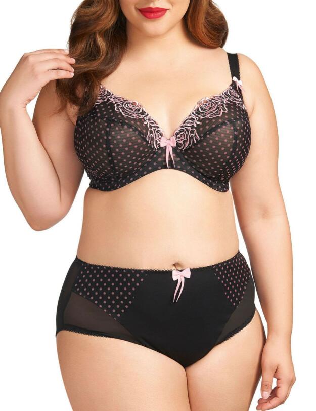 8170 Elomi Betty Plunge Bra Black - 8170 Plunge Bra