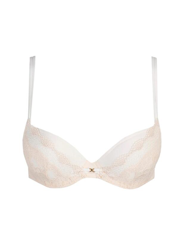 Marie Jo Bella Padded Deep Plunge Bra Pearled Ivory