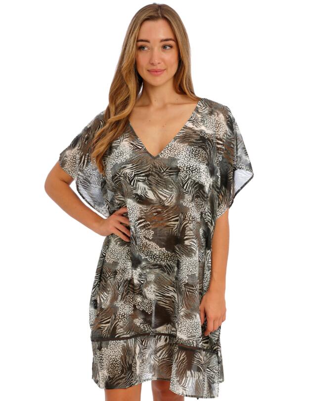 Fantasie Seraya Sands Kaftan Monochrome - Belle Lingerie 