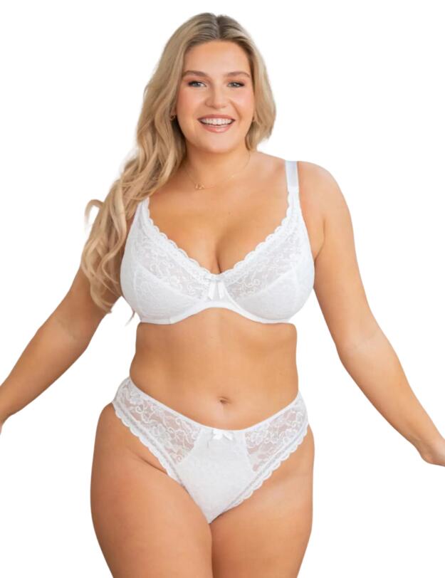 Pour Moi Rebel UW Plunge Bra White 