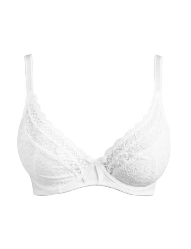 Pour Moi Rebel UW Plunge Bra White 