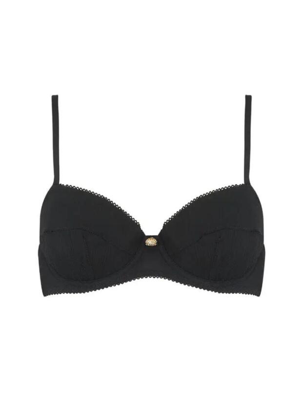 Coco de Mer Muse Penelope Balcony Bra Black