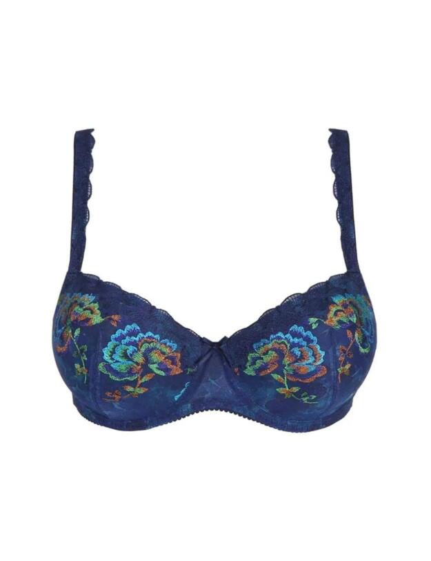 Prima Donna Palace Garden Balcony Bra Sapphire Blue 