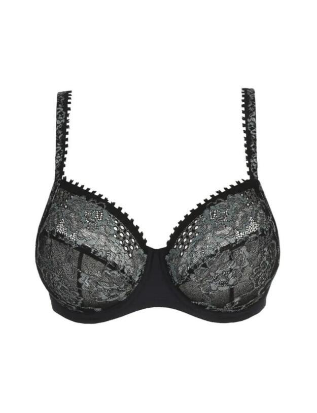 Prima Donna Twist Rose Sauvage Underwired Bra Black 