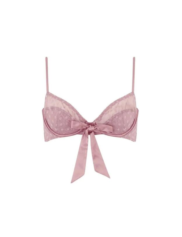 Coco de Mer Muse Roxanne Plunge Bra Pink