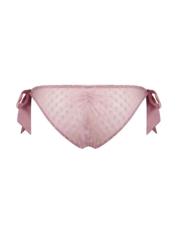 Coco de Mer Muse Roxanne Tie Side Knicker Pink