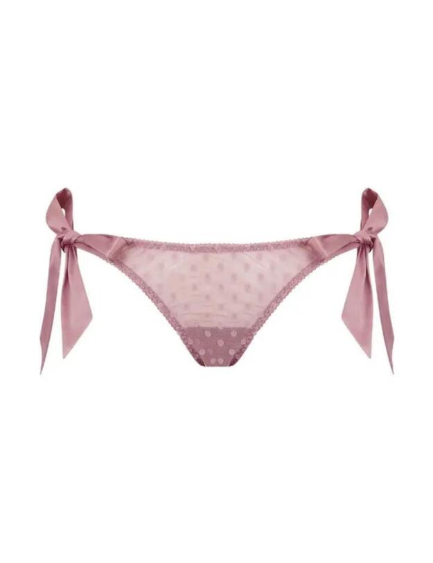 Coco de Mer Muse Roxanne Tie Side Knicker Pink