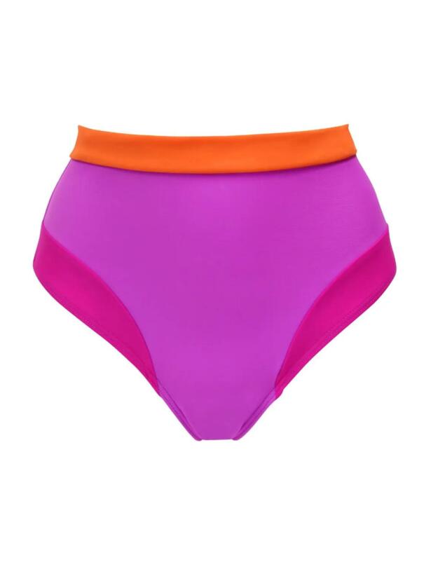 Pour Moi Colour Block High Leg Control Brief Multi