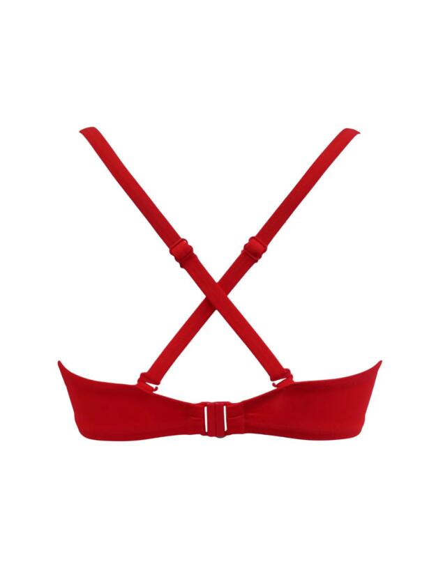 Pour Moi Space Padded Convertible Bikini Top Red