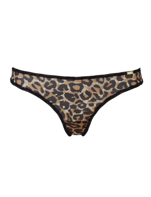 Gossard Glossies Leopard Print Thong Animal Print