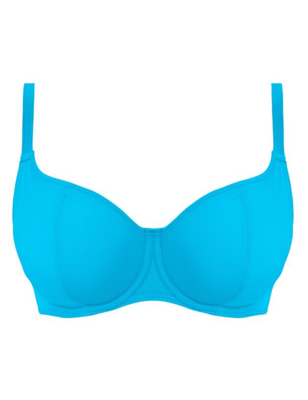 Freya Jewel Cove Sweetheart Bikini Top Plain Turquoise