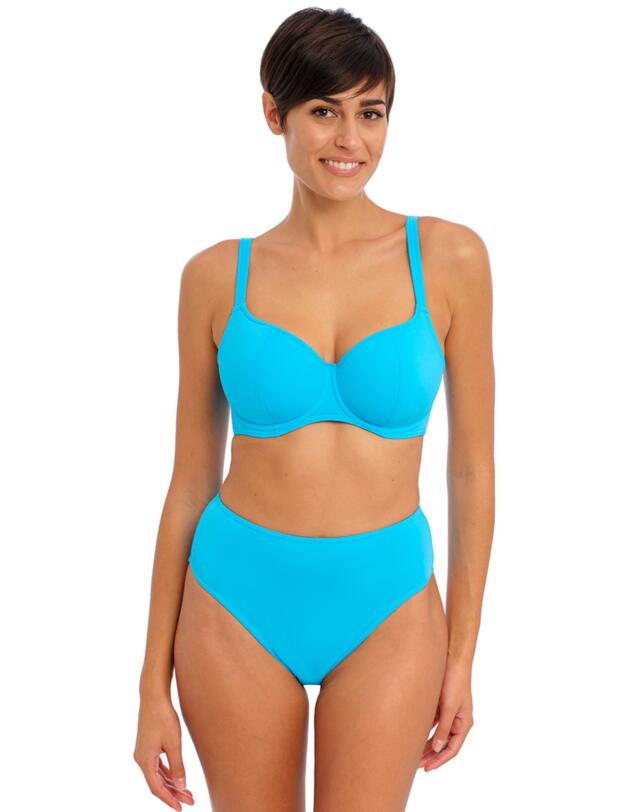 Freya Jewel Cove Sweetheart Bikini Top Plain Turquoise