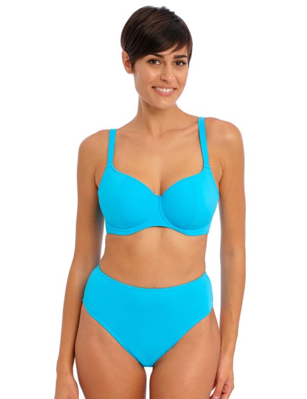  Freya Jewel Cove High Waisted Bikini Brief Plain Turquoise