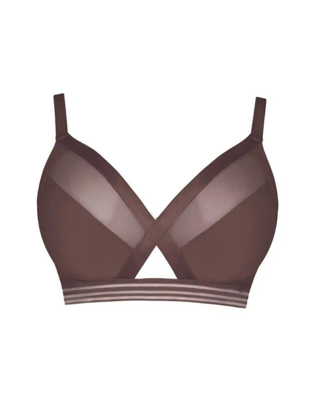 Curvy Kate Unwind Bralette Bra Top Cocoa