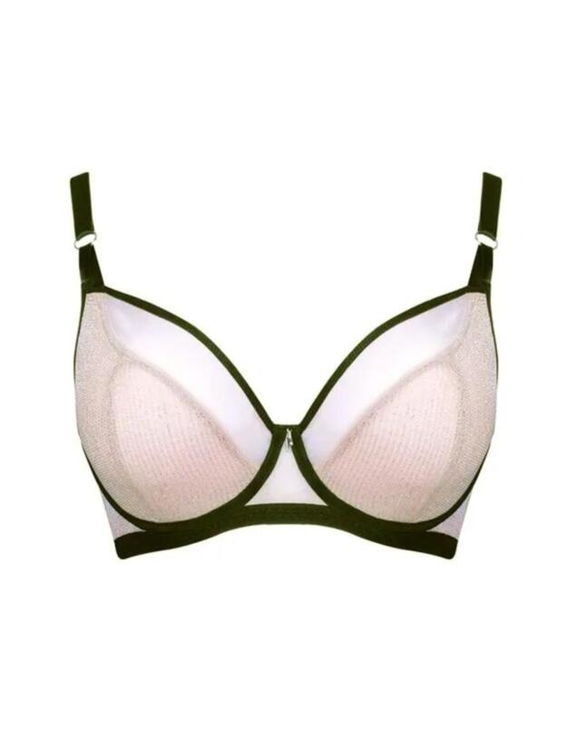 Curvy Kate Sparks Fly Plunge Bra Latte/Silver