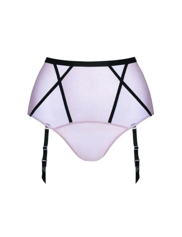 Curvy Kate Sparks Fly High Waist Suspender Brief Latte/Silver