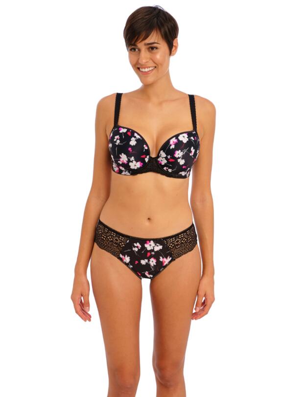 Freya Daydreaming Plunge T-Shirt Bra Flora Black