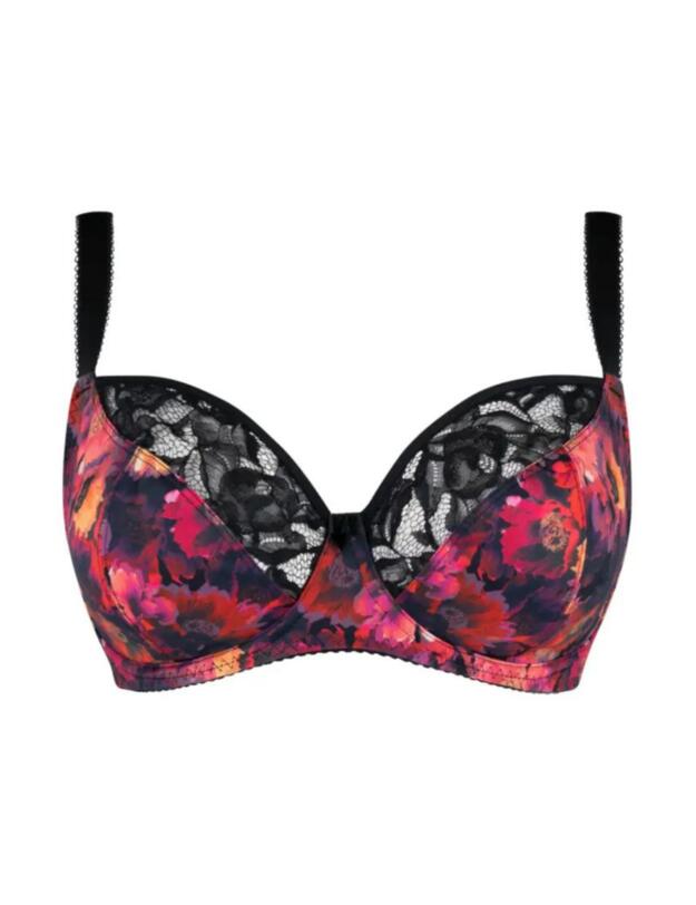 Curvy Kate Drama Queen Balcony Bra Black Print