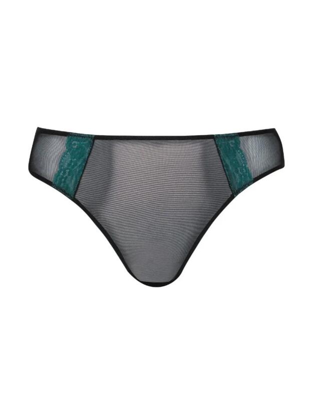 Curvy Kate Eye Spy Brazilian Brief Black/Turquoise