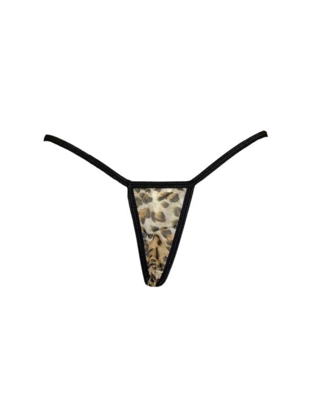 Dreamgirl Babydoll and Thong Leopard