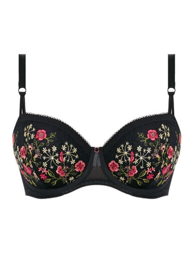 Freya Rhea Padded Half Cup Bra Noir 