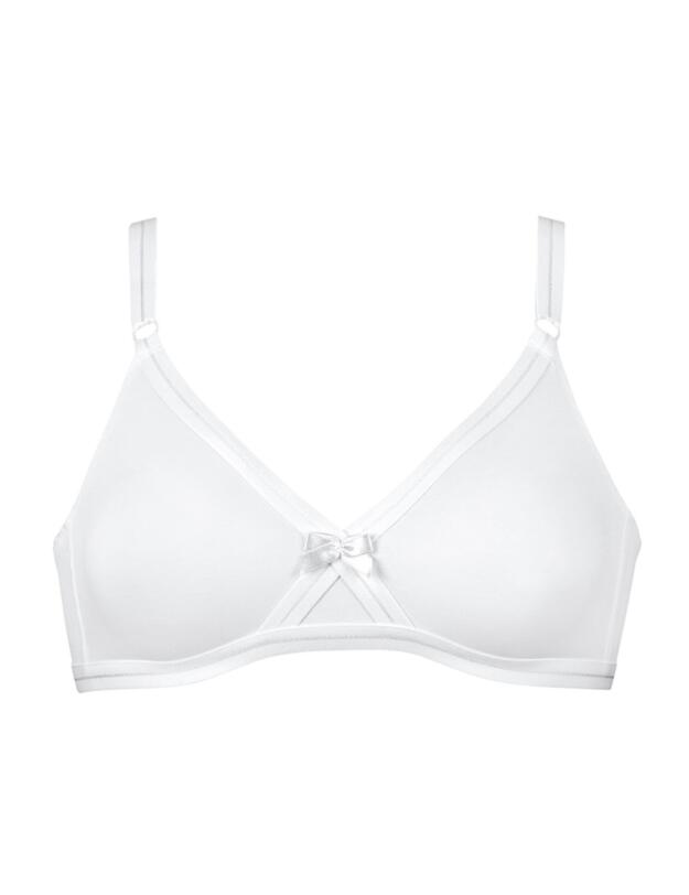 Naturana Non-Wired Soft Cup Bra White