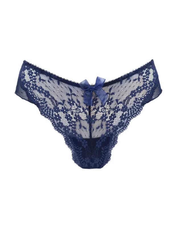 Pour Moi Flora Brazilian Brief Navy 