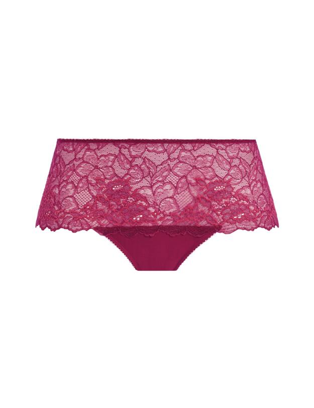 Wacoal Lace Perfection Short Brief Red Plum