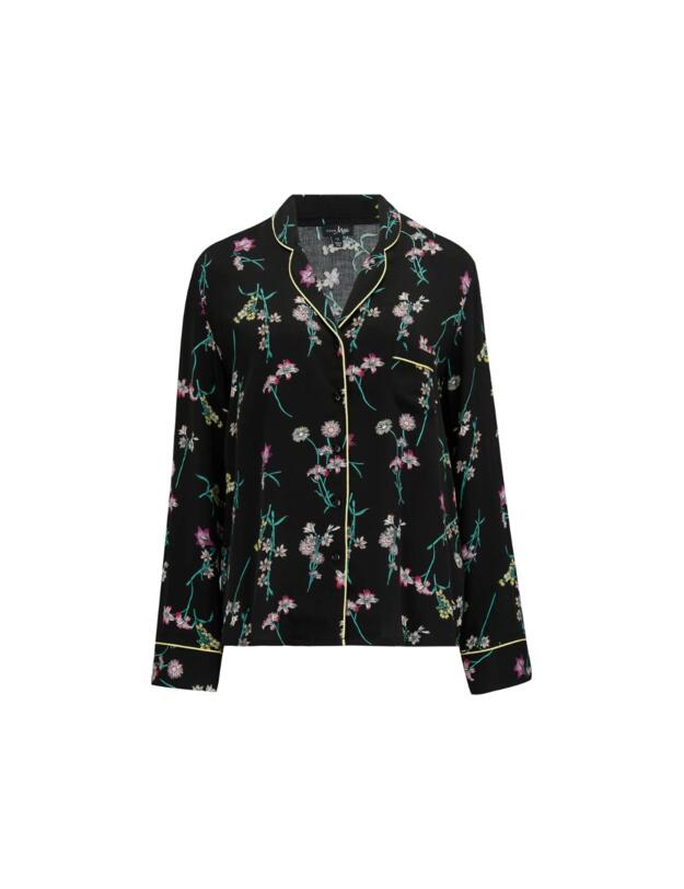 Pour Moi Luxe Woven Pyjama Set Black Floral