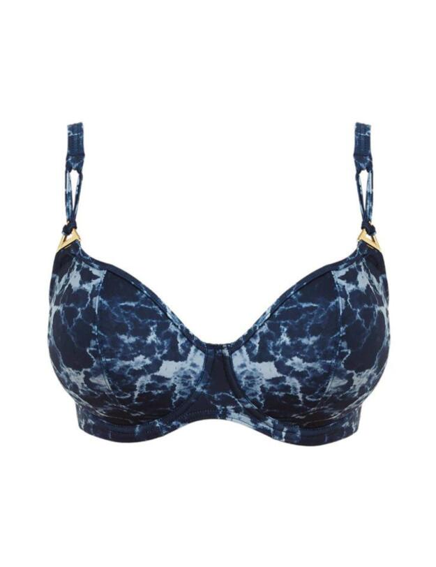 Freya Storm Plunge Bikini Top Midnight